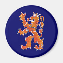 Leeuw d'Oranje - lion néerlandais Magnets Pour Réfrigérateur