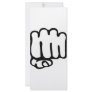 left fist icon personalized rack card