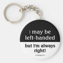 Left-handed people keychains