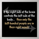 Left-handed people Poster