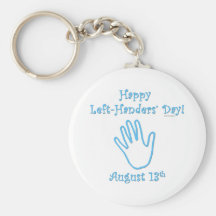 Left Handers Day Key Chain