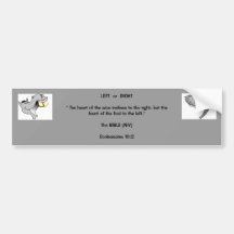 Left of Right Bumper Sticker