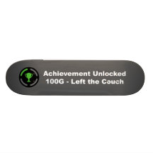 Left the Couch - Achievement Unlocked Skate Board Deck