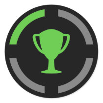 Left the Couch - Achievement Unlocked Round Sticker