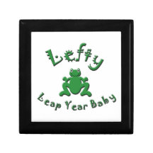 Lefty Leap Year Baby Trinket Box