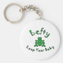 Lefty Leap Year Baby Keychain