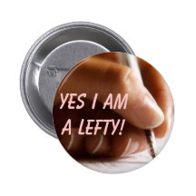 Lefty Pinback Button