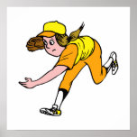 Lefty Pitcher Print