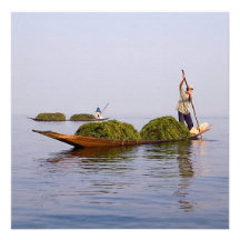 Leg Rower on Inle Lake Card / Invitation
