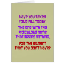 Legal Drugs Card