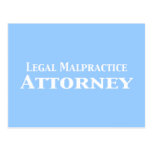 Legal Malpractice Attorney Gifts Post Card