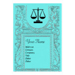 LEGAL OFFICE, ATTORNEY 2 Monogram,blue Business Card Template