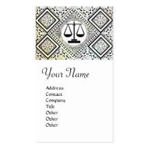 LEGAL OFFICE, ATTORNEY DAMASK BUSINESS CARD
