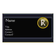 LEGAL OFFICE,ATTORNEY Monogram black grey agate Business Card
