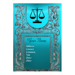 LEGAL OFFICE, ATTORNEY Monogram blue Business Card Templates
