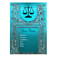 LEGAL OFFICE, ATTORNEY Monogram blue Business Card Templates