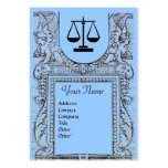 LEGAL OFFICE, ATTORNEY Monogram ,blue Business Card
