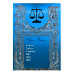 LEGAL OFFICE, ATTORNEY Monogram blue Business Card Template