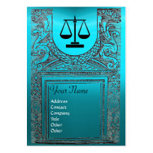 LEGAL OFFICE, ATTORNEY Monogram blue Business Card Template