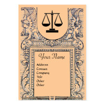 LEGAL OFFICE, ATTORNEY Monogram Business Card Template