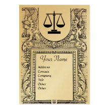 LEGAL OFFICE, ATTORNEY Monogram ,gold metallic Business Card