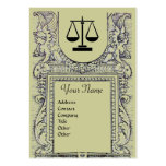 LEGAL OFFICE, ATTORNEY Monogram, green grey Business Card Templates