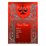LEGAL OFFICE, ATTORNEY Monogram ,red Business Card Template
