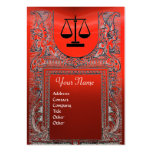 LEGAL OFFICE, ATTORNEY Monogram ,red Business Card