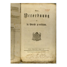 Legal Procedure of 1776 Postcards