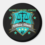 Legal World's Greatest Office Clerk Refrigerator Magnets