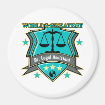 Legal World's Greatest Sr. Legal Assistant Refrigerator Magnets