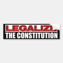 Légalisez la constitution ! autocollants pour voiture