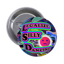 Légalisez le bouton idiot de danse pin's avec agrafe