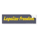 Legalize Freedom Bumper Sticker