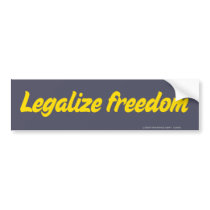 Legalize Freedom Bumper Sticker