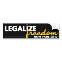 Legalize Freedom Bumper Stickers