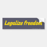 Legalize Freedom Bumper Sticker