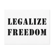 Legalize Freedom Post Card
