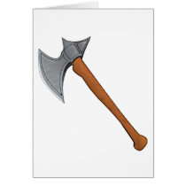 Legendary battle axe greeting card
