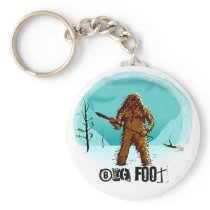 Legendary Yeti Bigfoot Big Foot Gifts Customize Keychain