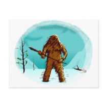 Legendary Yeti Bigfoot Big Foot Gifts Postcard Pcs