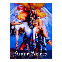 Légende aztèque mexicaine Iztaccihuatl Popocatepet Carte Postale