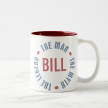 Légende de mythe d'homme de Bill personnalisable Mug À Café