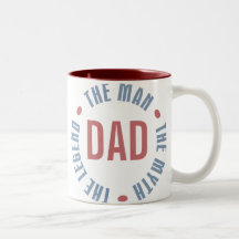 Légende de mythe d'homme de papa personnalisable mug à café