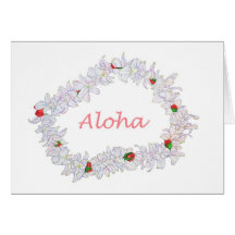 Lei de Aloha Carte De Vœux