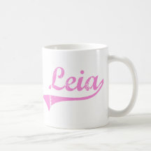 Leia Classic Style Name Mugs