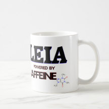 Leia powered by caffeine mug