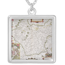 Leicester, engraved by Jodocus Hondius Personalized Necklace