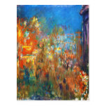 Leicester Square at Night Claude Monet fine art Post Cards