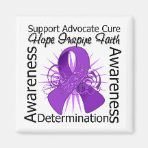 Leiomyosarcoma Inspirations Spiral Ribbon Fridge Magnet